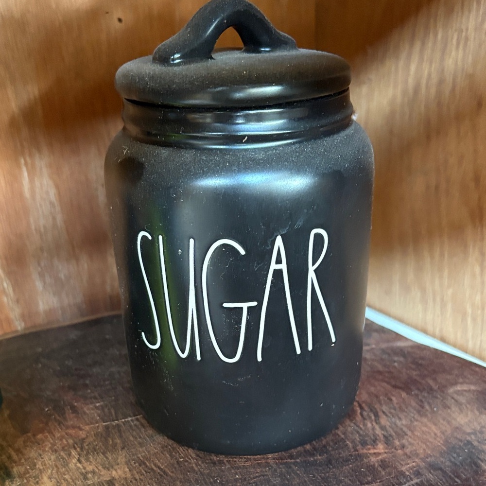 Rae Dunn Black Sugar Canister